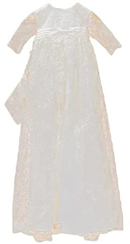 Babydopklänningar, baby flicka prinsess långärmad klänning, Girl Baby Birthday Dress