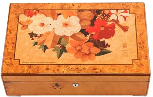 Wood Watch Box Organizer för män Organizer Case med Glas Display Top by Case Elegance