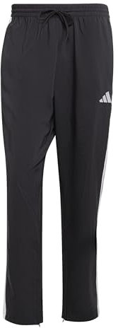 adidas Herren Essential Three Stripes Stanford Pant Open Hem, Black/White, XXL