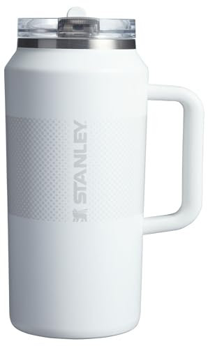 STANLEY Quencher ProTour Flip Straw Tumbler with Leakproof Lid 64 oz | Built-In Straw and Handle | Large Capacity for Travel & Sports | Insulated Stainless Steel Cup | BPA-Free | Frost Fade