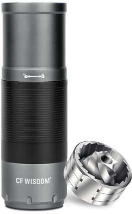 CF WISDOM Portable Conical Burr Coffee Grinder, Dual-Mode Electric & Manual
