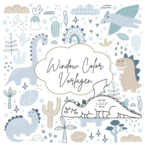 Window Color Vorlagen für Jungen: über 100 abwechslungsreiche & einfache Motive auch zum Ausmalen | einfache, kindergerechte Fensterbildvorlagen | Drachen, Bauernhof, Tiere, Ritter, Burgen