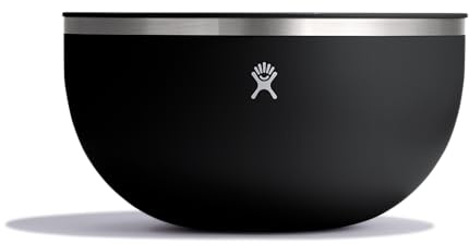 Hydro Flask Outdoor Insulated Serving Bowl – Stainless Steel Food Container with Lid – Camping Kitchen Essentials 3 Qt Black