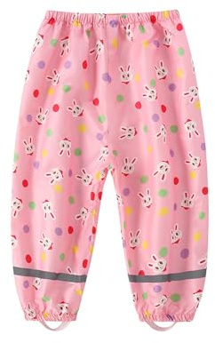 HIKIDS Pantaloni da Pioggia Bambino Pantaloni Fango Impermeabili Unisex-Bambini e Ragazzi, 12-18 Mesi