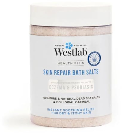Westlab Skin Repair Bath Salt 900g - Naturally derived Ingredients - for Dry & Sensitive Skin - Skin Barrier and Microbiome Friendly