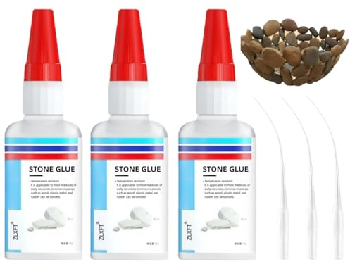 Stenlim, 3 st marmor lim naturstenslim marmor lim, keramiskt lim transparent, marmor lim för sten, snabbtorkande lim, naturstenslim transparent, 30 g