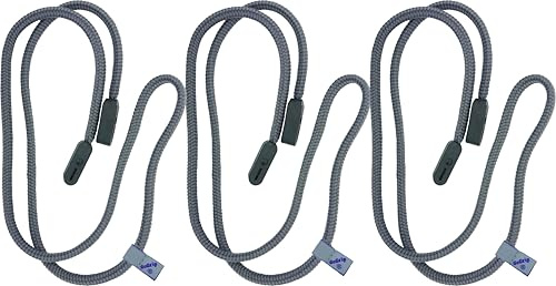 GoGrip Original - VALUE BUNDLE - Secure Glasses Cord - Spectacle and Spec Lanyard (Gunmetal x 3)