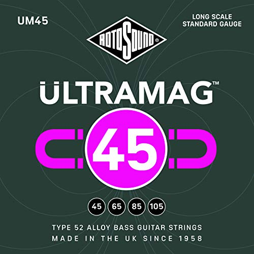 Rotosound Saiten für E-Bass ULTRAMAG 52 ALLOY ROUNDWOUND 4-str. UM45 Standard 45-105