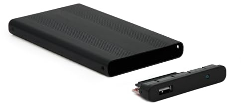 Caja Externa 2,5 SATA USB 2.0, 9.5mm, Compatible con Discos Duros, Ideal para Almacenamiento Externo y Transferencia de Datos.
