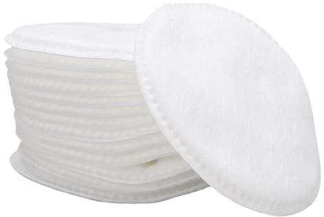 BRRNOO Dischetti di Cotone Struccante Doppio Lato Morbido 3 Strati Senza Pelucchi Dischetti di Cotone in Fibra Vegetale per Viso Cura della Pelle Applicazione di Tonico Routine di (80 pezzi)