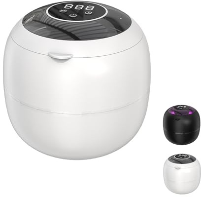 Dentaclean Nettoyeur À Dentier Ultrasons, Stérilisateur UV 42000Hz, Nettoyage En Profondeur Sans Produits Chimiques, Compatible Avec Aligneurs/Gouttières/Dentiers (Blanc)