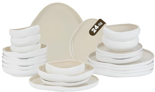 Porslinsset, tallriksset 6 personer, bordsservis 24 delar, porslin