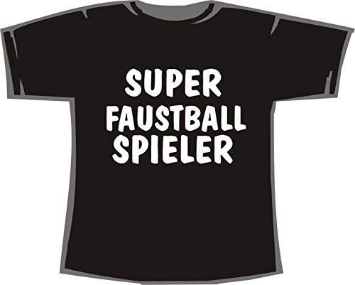 Super Faustball Spieler; T-Shirt schwarz, Gr. XL
