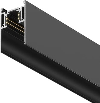 MAYTONI DECORATIVE LIGHTING - Sistema di illuminazione a binario magnetico, 2 metri, LED, 48V DC, Alluminio, Nero