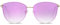 SOJOS Retro Runde Katzenaugen Sonnenbrille Mirrored Metall Flach Linsen SJ1085 mit Gold Rahmen/Verlauf Violett Linse
