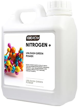 UK Grow Premium Hydroponic and Soil Nutrients - Maximize Plant Growth and Yield (5Ltr, Nitrogen Plus)