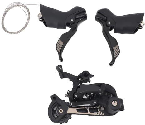 22-Gang-Rennrad-Umwerfer-Set, Reibungsloser Betrieb, Sicherer Halt, Fahrrad-Geschwindigkeitsschalter für Rennrad, Mountainbike