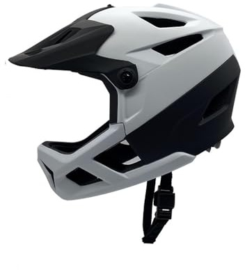 Lixada Full Face Helmet for Adult, Mountain Bike Helmet for Men Women Lightweight Adjustable Visor and Goggle Port 55-59CM