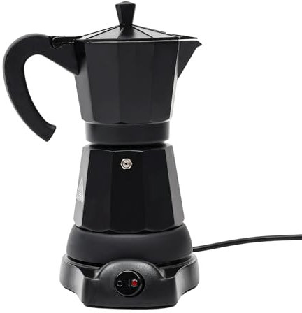 QUIOTUIR 480 W Mini Cafetière Cafetière Cafetière Électrique Moka Pot Électrique Avec Socle Cafetière Moka Pot