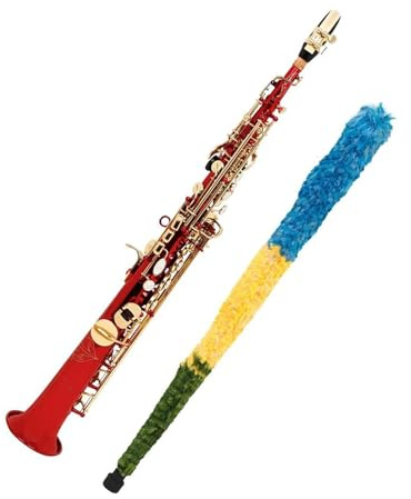 Professionell Saxofon Bb Altsaxofon Mässing Träblås Lila Röd Med Bärväska Handskar Och Rengöringsduk(Red)