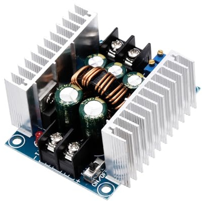 sourcing map Buck Converter Voltage Regulator 6-40V to 1.2-35VDC 20A Constant Voltage Current Step Down Power Module for Power Adjustment Power Transformers