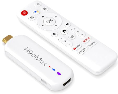 YUEHISY TV Box 4K, Smart HD-strömningsenhet med Röstfjärrkontroll, 2,4G/5G WiFi, Lättanvänd Bärbar Mediaspelare, för Hemmet