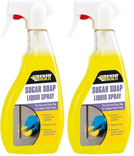Everbuild Sugar Soap Ready to Use Spray – Removes Grease, Grime and Nicotine Stains – Powerful Formula – 500 ml (Pack of 2)