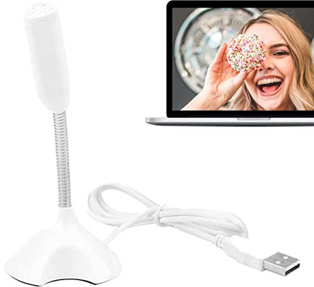 Maodom Microfono USB per Computer - Microfono a condensatore da Tavolo Plug &, Microfono Compatibile con riduzione del Rumore per Giochi, registrazioni, Streaming e Microfono KTV