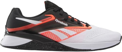 Reebok Nano X4, Sneaker Unisex - Adulto, Black Ftwwht Orgfla, 34.5 EU