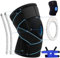 MakyFour Rodilleras Menisco y Ligamento | Neopreno | Rotuliana - Ortopedica - Lesiones - Artrosis - | Ajustable con Cintas - 4 Estabilizadores Laterales y Almohadilla de Gel en Rotula