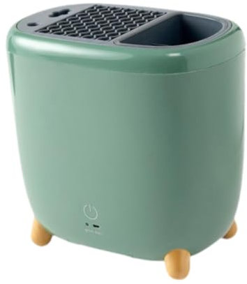 LOVIVER Portacoltelli, Organizer per coltelli con Funzione di Asciugatura, Universale Smart Senza coltelli Blocco per coltelli da banco Portautensili, Verde