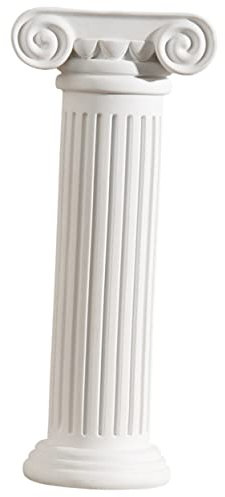 Kisangel Vase Colonne Romaine en Résine pour Fleurs Séchées Décoration