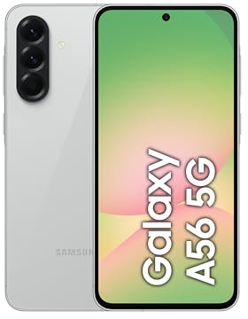 Samsung Galaxy A56 5G, Android Smartphone, 128GB Storage, 8GB RAM, Awesome Lightgray, 6x OS Upgrades, Large Display, Long Battery Life (UAE Version)