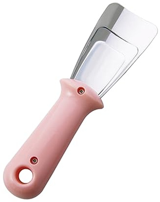 Pala Quitahielo de Acero Inoxidable para Refrigerador y Congelador | Abs, Mango Orificio para Colgar, Apta para Verduras y Frutas, Uso en Baño y Ranuras