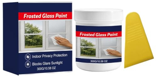 Frostad fönsterfärg – Squeegee ingår vattentät glasfilm väska