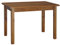 k koma Mesa de madera maciza de pino con aspecto de roble, diseño clásico en color roble, 120 x 70 cm