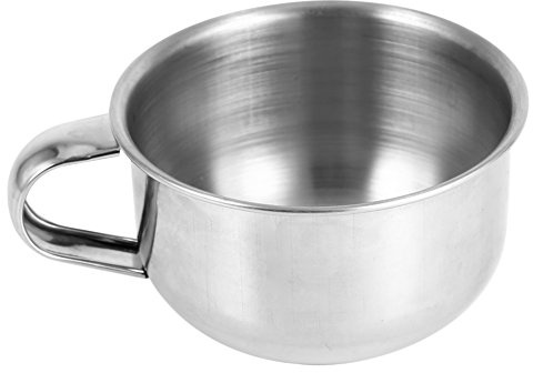 Rakskål set, ny rostfritt stål metall rakning tvål mugg skål kopp rakapparat rakhyvel rengöring skum verktyg för män