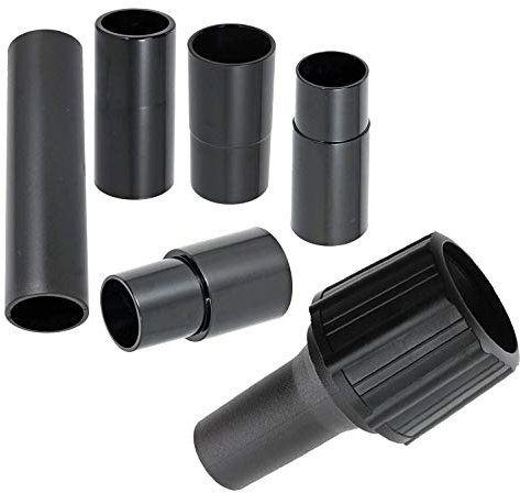 SPARES2GO Sander Planer Dust Extractor Power Tool Adapters, Compatible with Kärcher Vacuum Cleaners (Pack of 6, 30mm, 32mm, 35mm, 38mm)