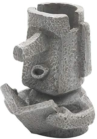 BESPORTBLE Moai Steinfigur Stifthalter Für Schreibtisch Multifunktionaler Organizer Für Stifte Brillen Und Schreibwaren Ideale Tischdeko Für Büro Und Zuhause