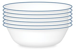Corelle Botanical Stripes 6-Piece 18-Ounce Bowl Set