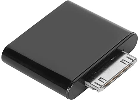 30-poliger Bluetooth-Adapter, 2,42–2,480 GHz Kabelloser Stereo-Audio-Adapter, 10 M Bluetooth-Dongle-Adapter-Sender, für iPods, die nach 2007 Hergestellt Wurden (Schwarz)