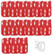 D.SKING 15 Pack Very High Bond Rectangle 3M Sticky Adhesive Replacement Kit, for Magnetic Car Dashboard Phone Mount Base Sticker Parts Double Side 3M VHB Tape Adhesive Pads
