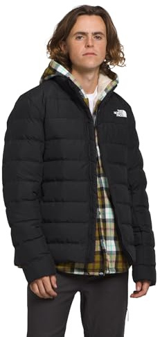The North Face - Chaqueta Aconcagua 3 para Hombre - Cálida y Resistente al Agua - TNF Black-NPF - L