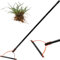 Foppla Grass Whip with Double-Edged Serrated Steel Blade Manual Weed Grass Cutter with 30 Inch Handle Handheld Weed Whacker Grass Whip Cutting Hand Tool for Overgrown Weeds in Yard Field Trenches