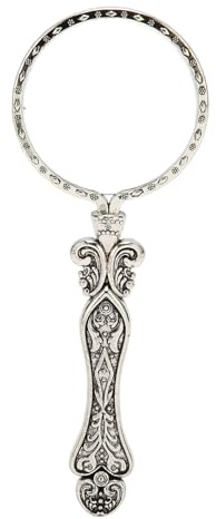 Lupe Retro Handlupe mit 3-facher Vergrößerung, Antik-Stil, Hohe Klarheit, Leichtgewicht, für Senioren Lesen, Inspektion, Münzen, Schmuck