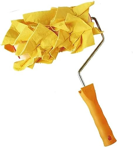 SFQEVHRZ Paint Rollers，Facade Roller， 7-Zoll-Strukturwalzen for Wanddekorations-Malwerkzeuge Farbwalzenpinsel mit Vliesstoffmuster for Streichen von Hauswänden