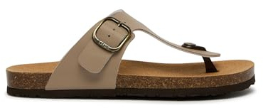 Scholl Jackie, Sandali Donna, Infradito, Beige Scuro, 38 EU