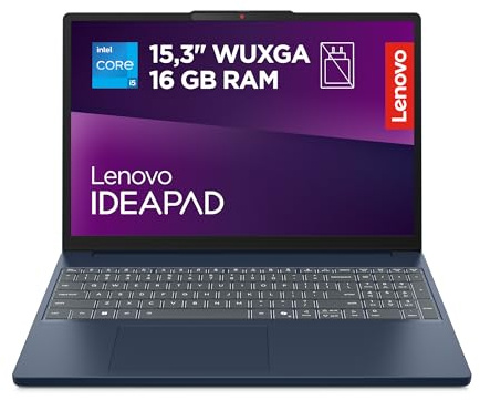 Lenovo IdeaPad Slim 3 Gen 10 – Ordenador Portátil 15.3 WUXGA (Intel Core i5-13420H, 16 GB RAM, 512 GB SSD, Wi-Fi 6, USB-C, Windows 11 Home) Teclado QWERTY Español - Azul Cósmico