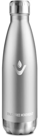 Botella Termica 750ml, Cantimplora Termica Acero Inoxidable sin BPA, Botella Termica Reutilizable, Termo a Prueba de Fugas, Termica Botella para Niños, Escuela, Oficina, Sport, Gimnasio y Viajes​