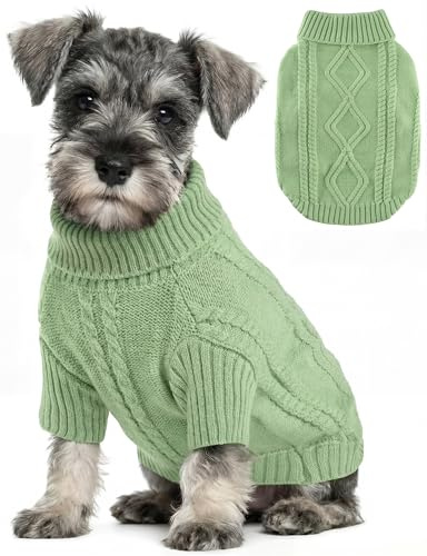 Baobicute Small Dog Sweater Clothes Pullover Knitted Dog Coat Sweaters for Small Dogs Cats Girl Boy Thick Warm Puppy Clothes for Chihuahua Yorkie Bulldog Christmas Cold Weather Pet Outfits